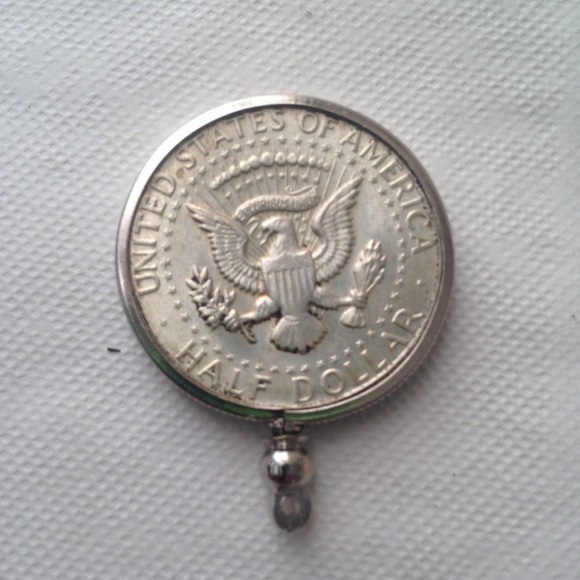 1966 40% Silver Half Dollar Coin, 18in 925 Chain - Picture 5 of 7